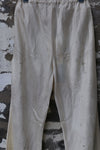 Mutedance 24 autumn and winter loose silk cashmere flower dyed trousers MD-MD24FW50-hoary